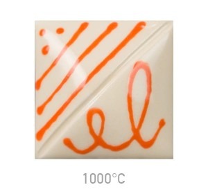 Podglazurní barva Mayco Designer Liner 408 Orange 999 - 1285 °C