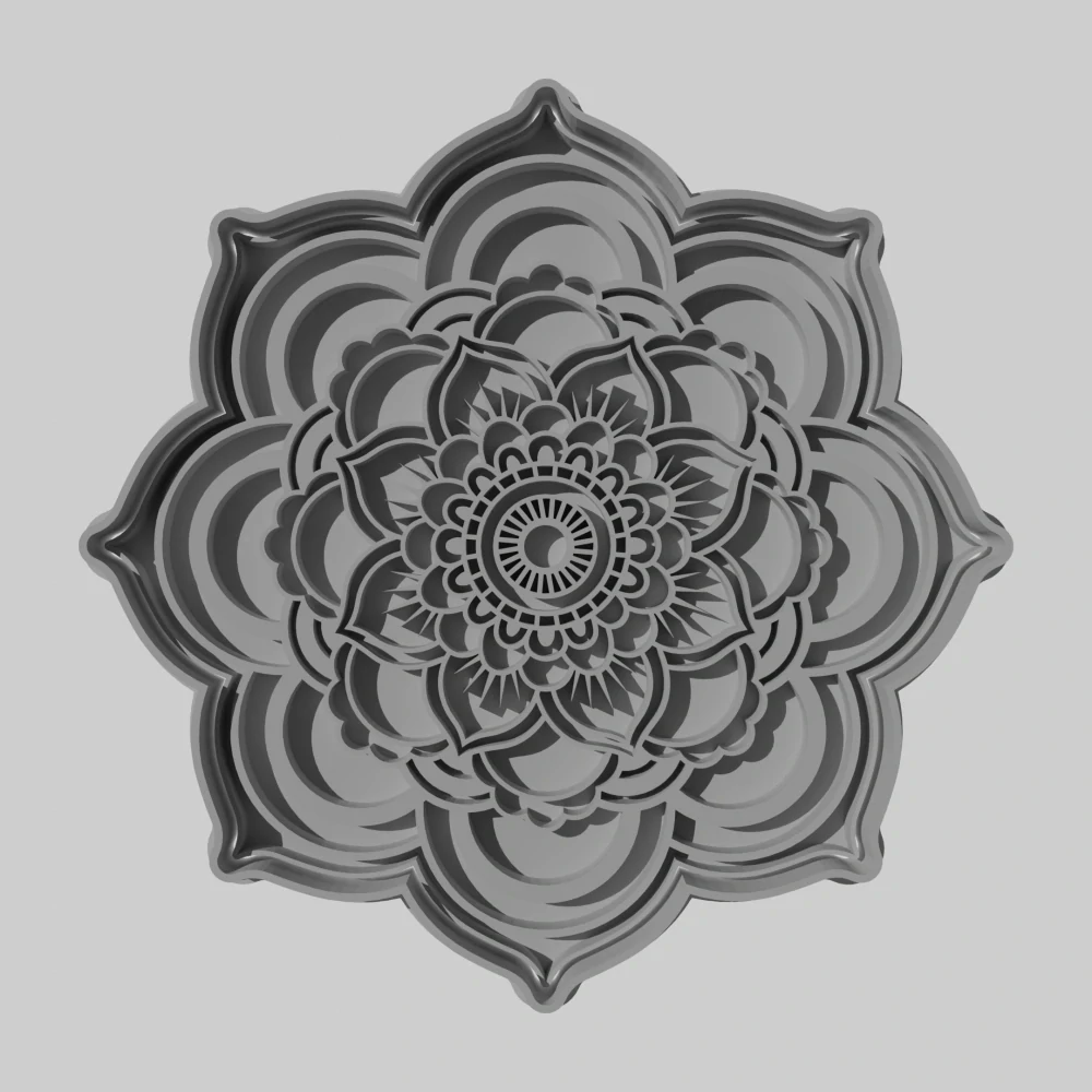 Mandala VI. - Razítko + vykrajovátko
