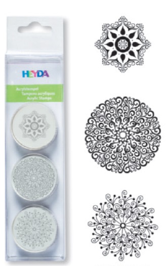 Razítka Heyda - Razítko akryl kulaté - ornament