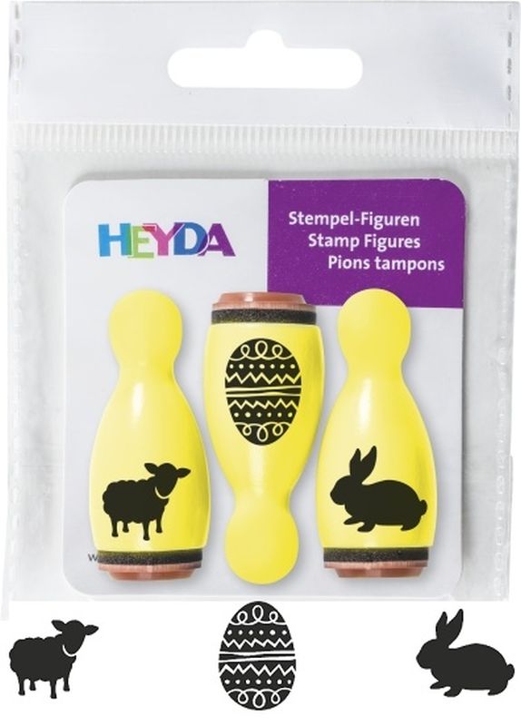 Razítka Heyda - Razítka dřevěné kuželky - 1,6 x 3,5 velikonoce
