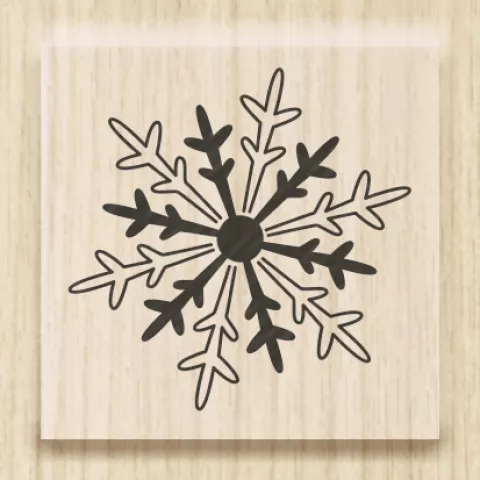 Razítko vločka 2,5 cm zn. Heyda