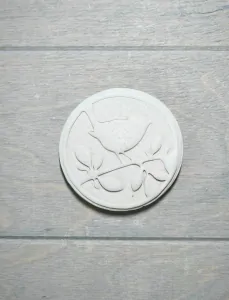 Ptáček na větvičce N - razítko negativ