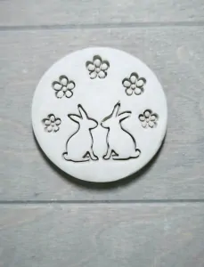 Razítko + vykrajovátko zajíčci