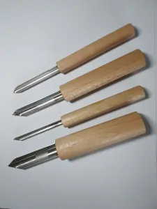 Děrovače s hrotem, sada 4 ks
