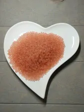 Skleněná drť - růžové kuličky