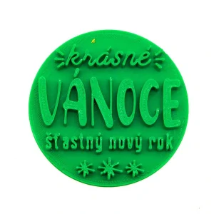 Razítko Veselé Vánoce s přáním