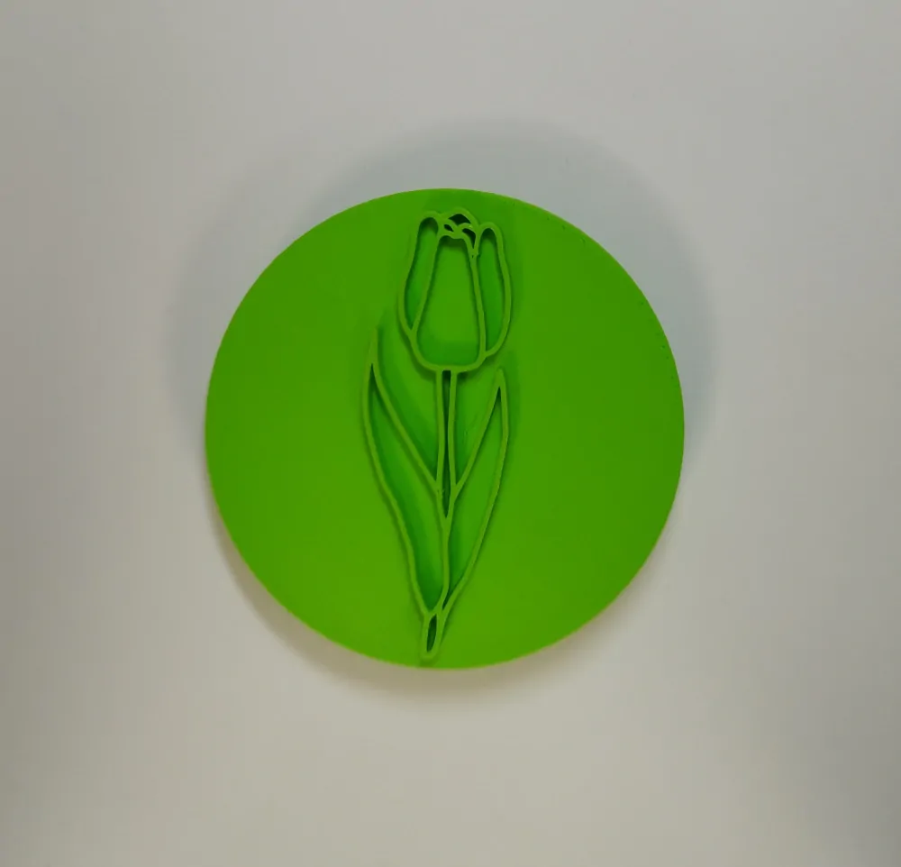Tulipán - Razítko a vykrajovátko