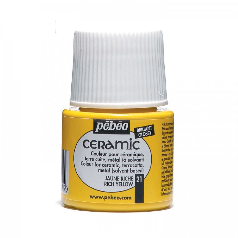 Barva PÉBÉO Ceramic - 21 Žlutá (45ml)