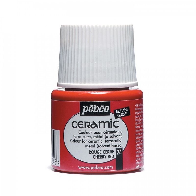 Barva PÉBÉO Ceramic - 24 Červená třešeň (45ml)