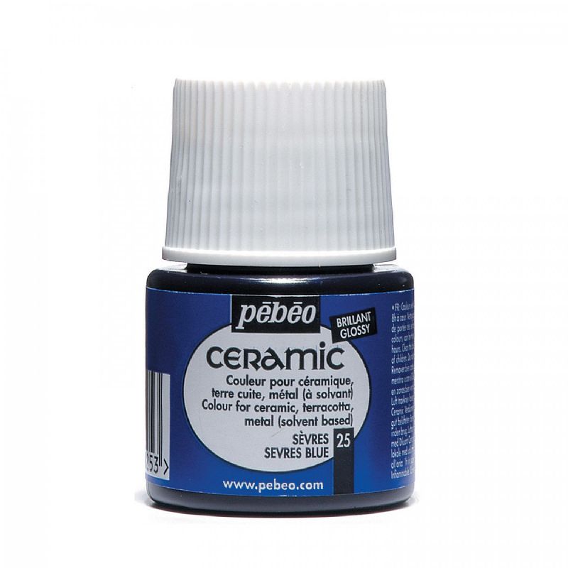 Barva PÉBÉO Ceramic - 25 Modrá tmavá (45ml)