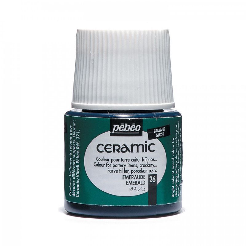 Barva PÉBÉO Ceramic - 26 Smaragd (45ml)