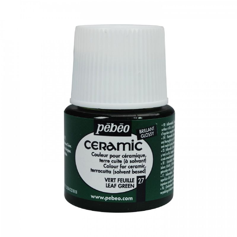 Barva PÉBÉO Ceramic - 27 Zelená listová (45ml)