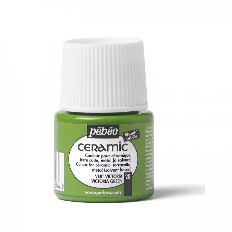Barva PÉBÉO Ceramic - 28 Zelená světlá (45ml)