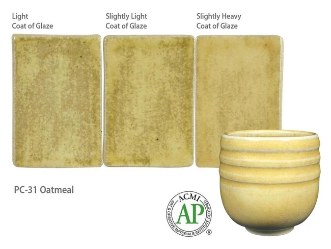 Glazura PC 31 Amaco Oatmeal 1200 - 1250°C