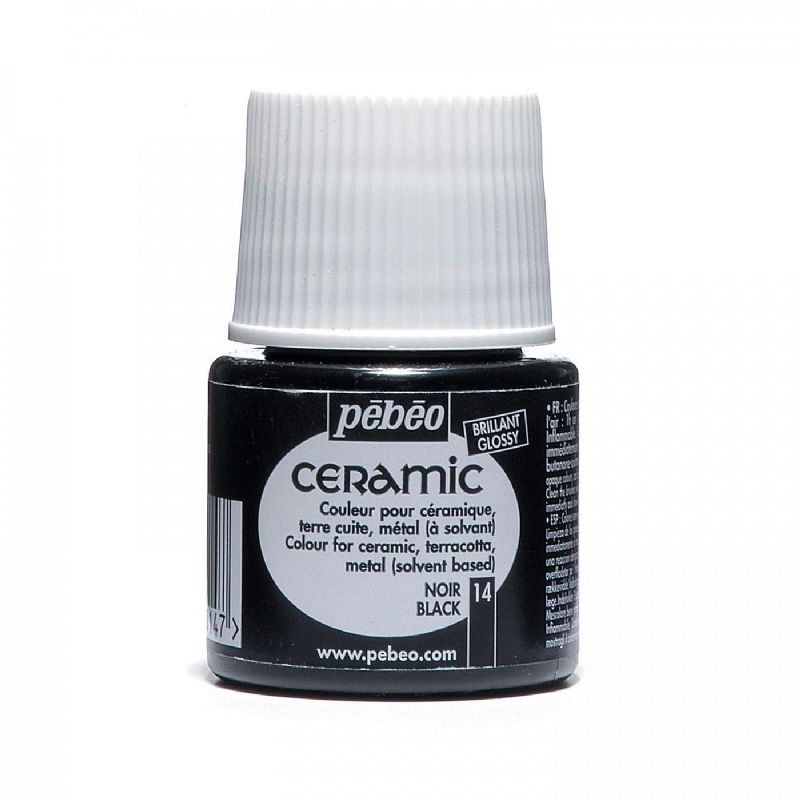 Barva PÉBÉO Ceramic - 14 Černá (45ml)