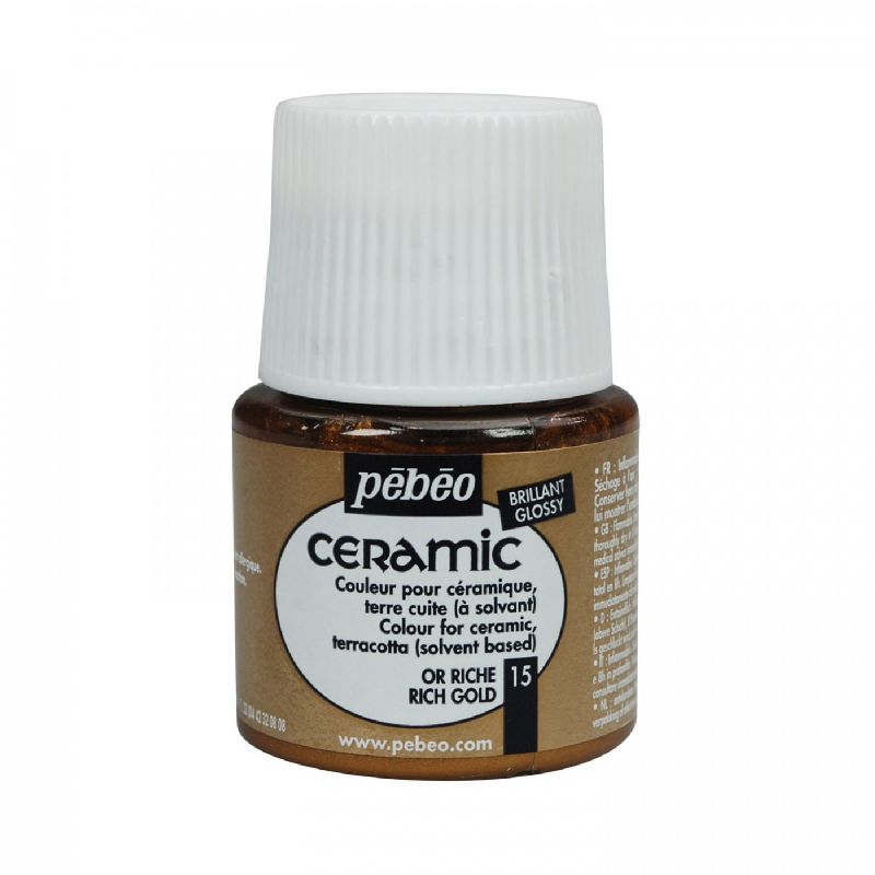 Barva PÉBÉO Ceramic - 15 Zlatá (45ml)