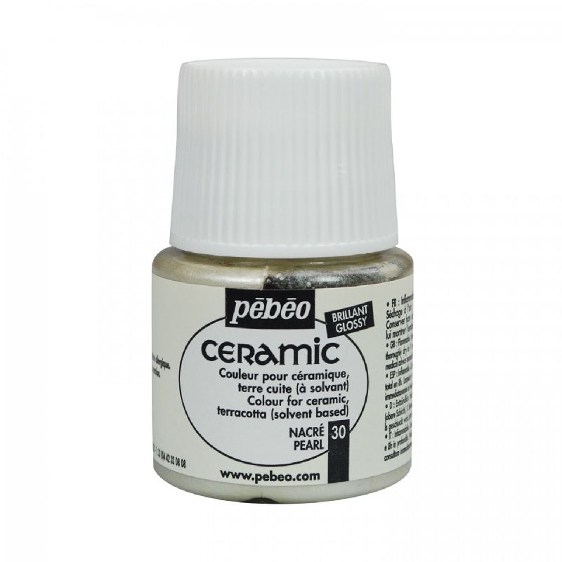 Barva PÉBÉO Ceramic - 30 Šedá perla (45ml)