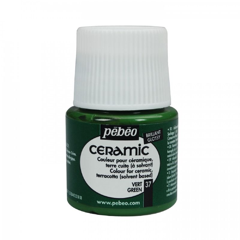 Barva PÉBÉO Ceramic - 37 Zelená (45ml)