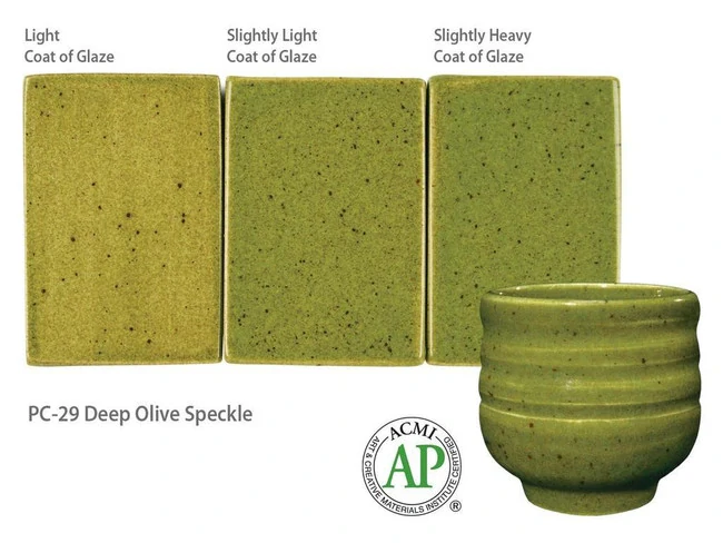 Glazura PC 29 Amaco Deep Olive Speckle 1200 - 1250°C