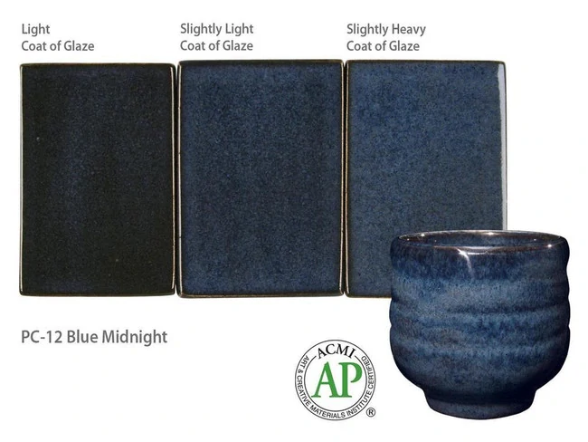 Glazura PC-12 Amaco Blue Midnight 1200 - 1250°C