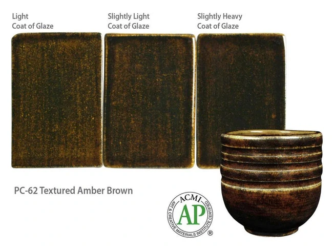 Glazura PC 62 Amaco Textured Amber Brown 1200 - 1250°C