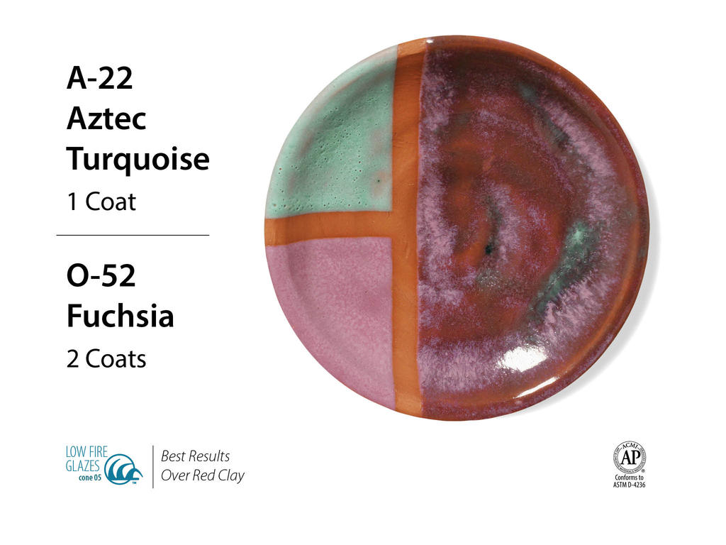 Amaco tekutá glazura Fuchsia 1040-1060°C