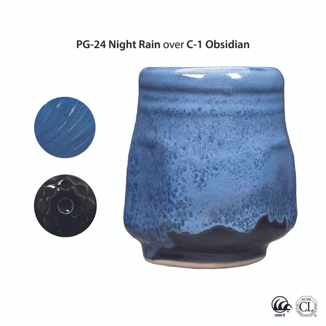Glazura PG 24 Amaco Night Rain 1200 - 1240°C