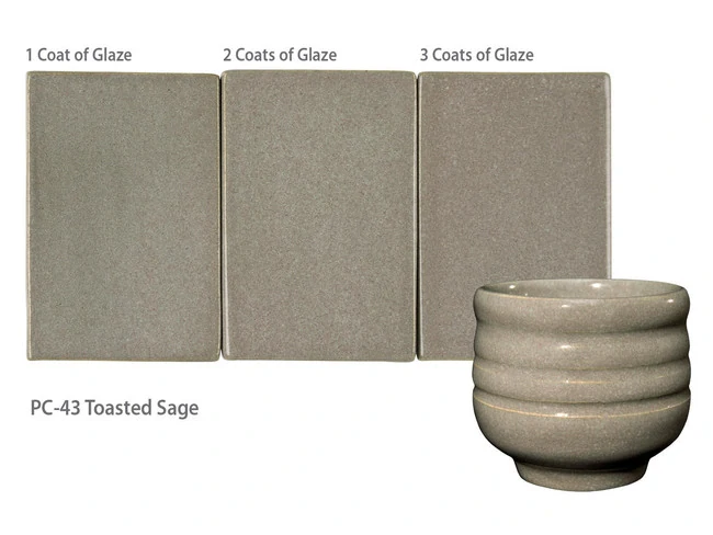 Glazura PC 43 Amaco Toasted sage 1200 - 1250°C