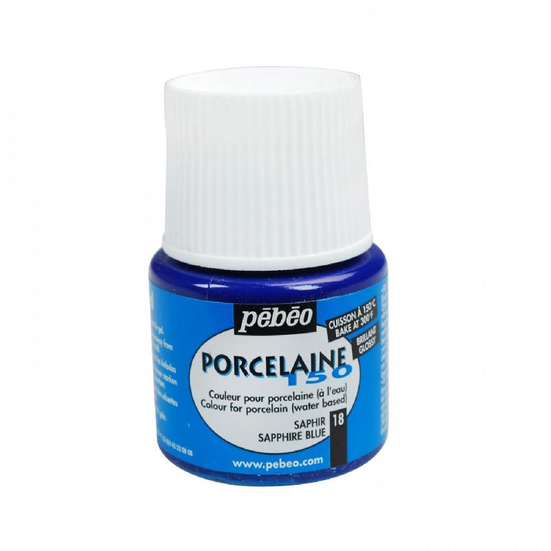 Barva PÉBÉO Porcelaine 150 - 18 Modrá safír