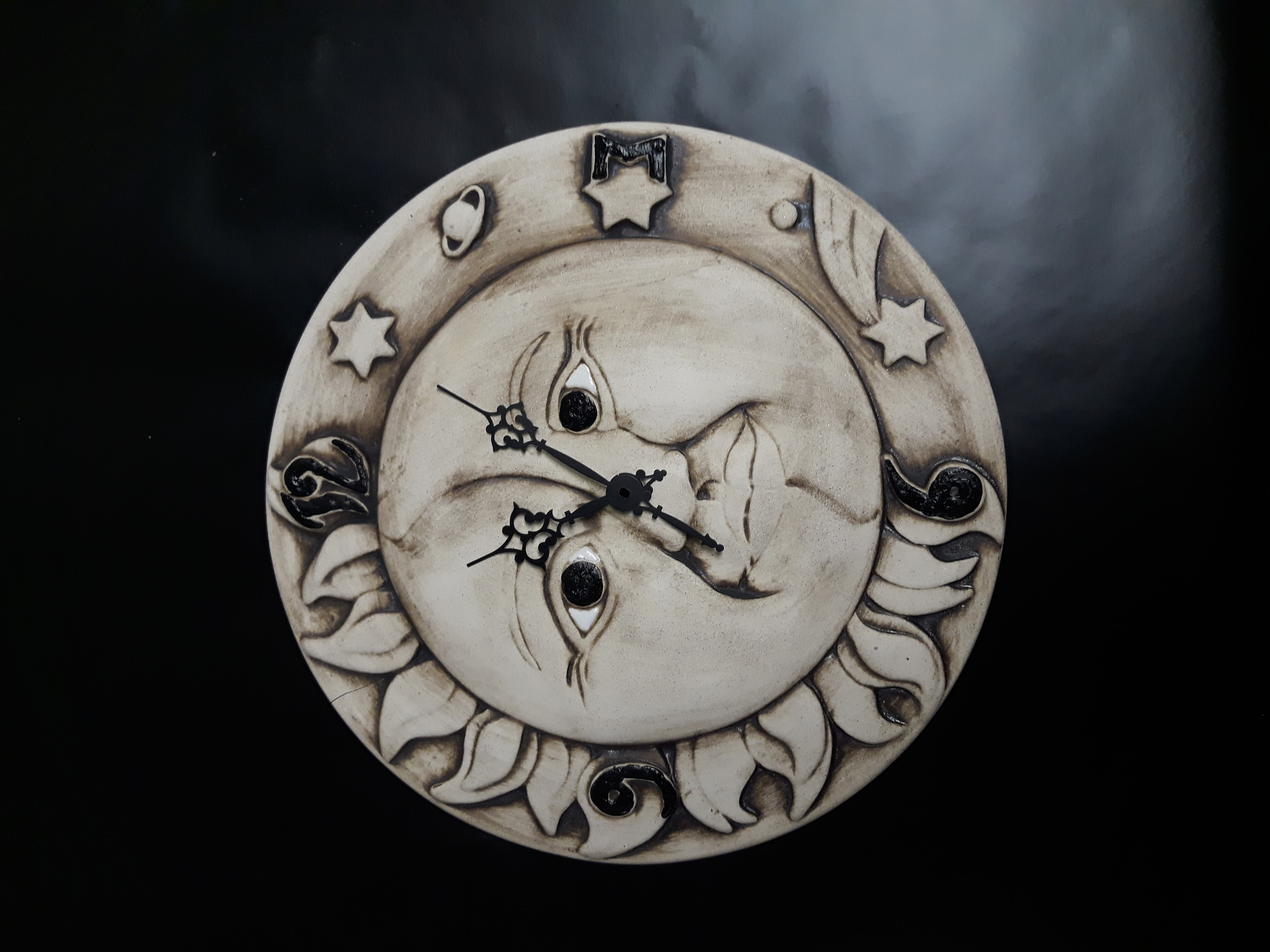Ručka - hodinová, minutová - černé - 55/68 mm