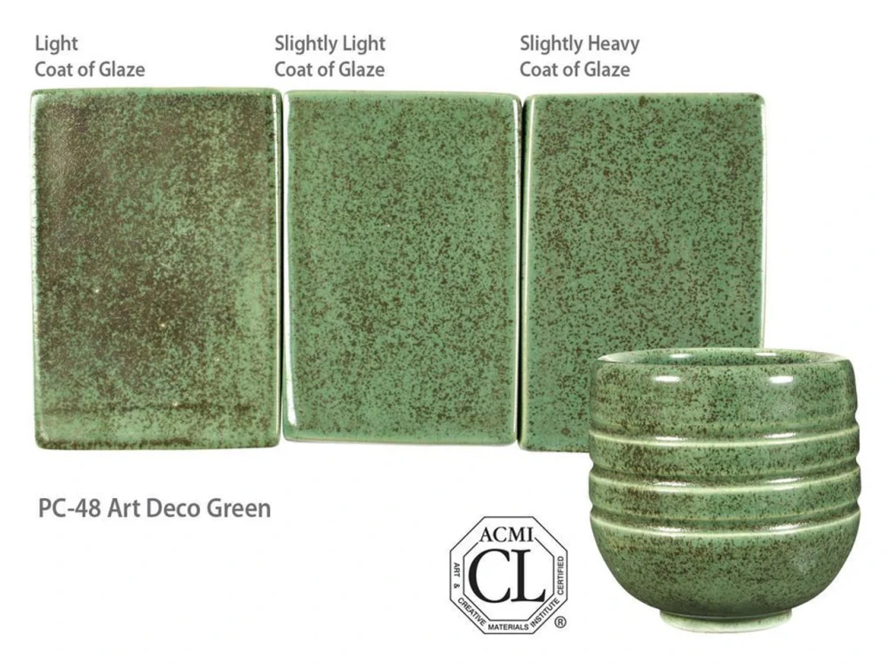 Glazura PC 48 Amaco Art Deco Green 1200 - 1250°C