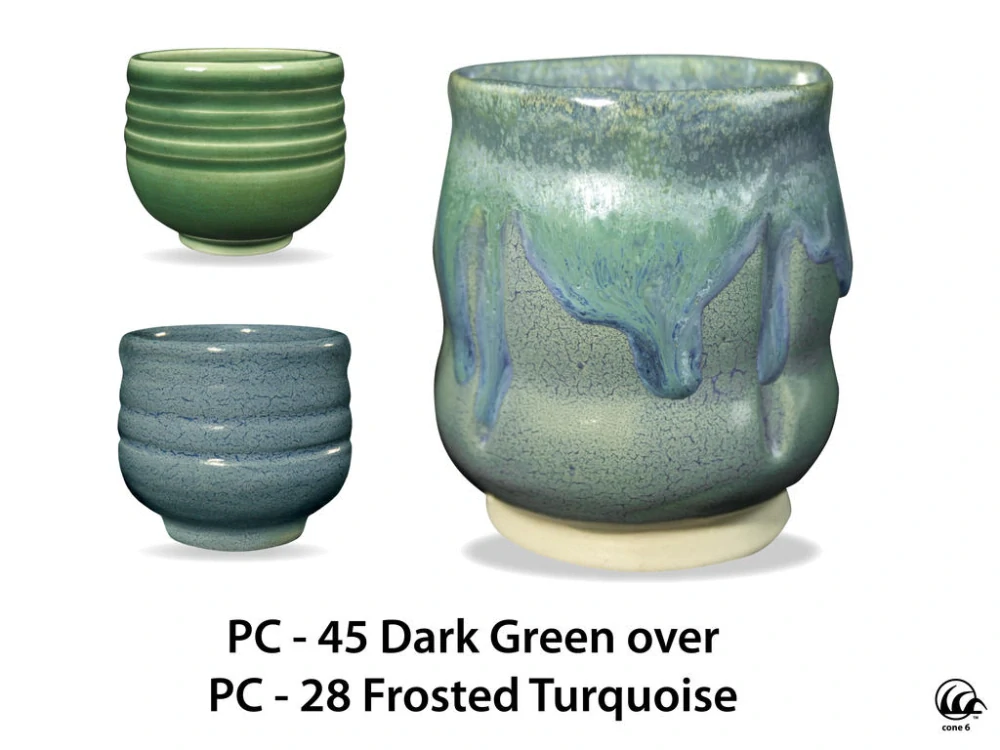 Glazura PC 45 Amaco Dark Green 1200 - 1250°C