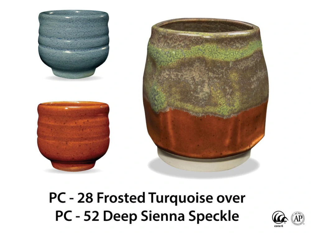 Glazura PC 28 Amaco Frosted Turquoise 1200 - 1250°C