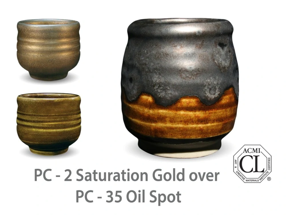 Glazura PC 02 Amaco Saturation gold 1200 - 1250°C