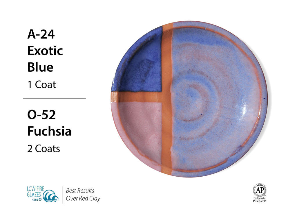 Amaco tekutá glazura Fuchsia 1040-1060°C
