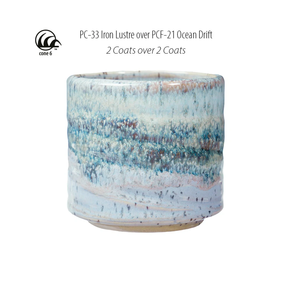 Glazura PCF 21 Amaco Ocean drift 1200 - 1250°C