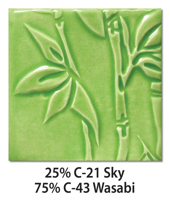 Glazura C 43 Amaco Wasabi 1180 - 1250°C