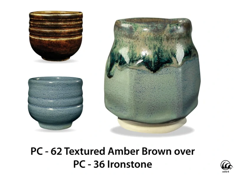 Glazura PC 62 Amaco Textured Amber Brown 1200 - 1250°C