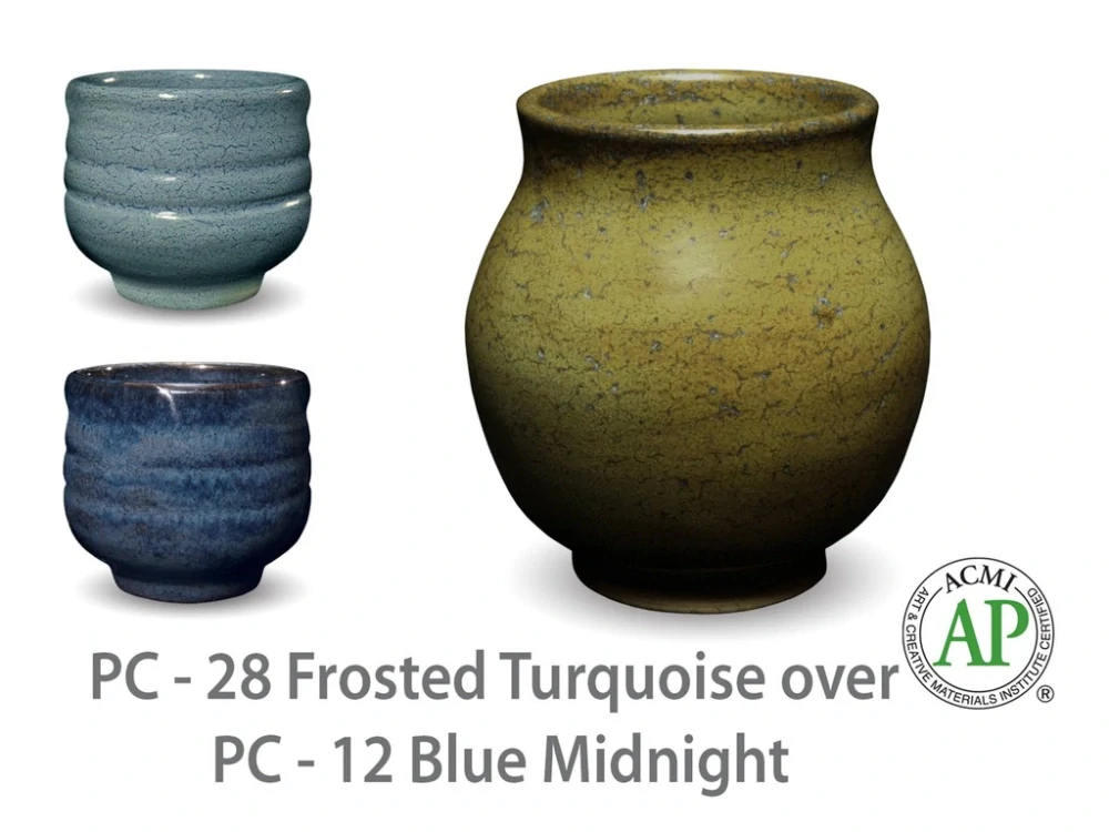 Glazura PC 28 Amaco Frosted Turquoise 1200 - 1250°C