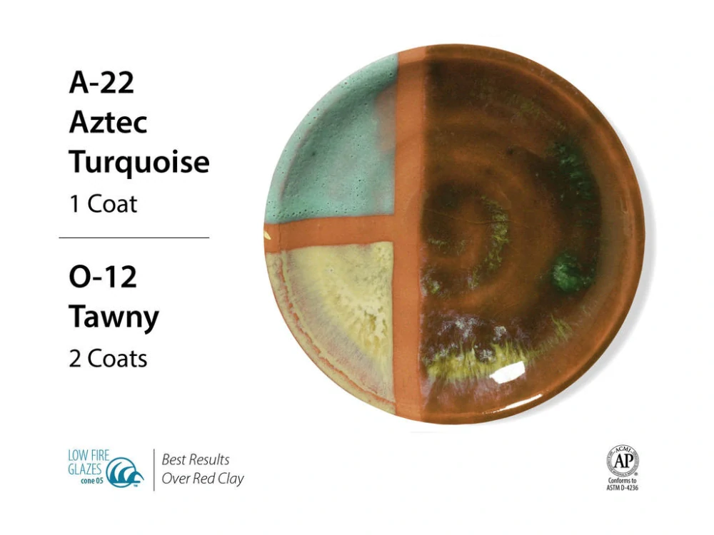 Glazura O 12 Amaco Tawny 1040 - 1060°C