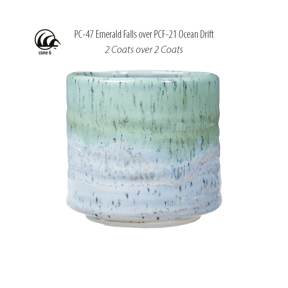 Glazura PCF 21 Amaco Ocean drift 1200 - 1250°C