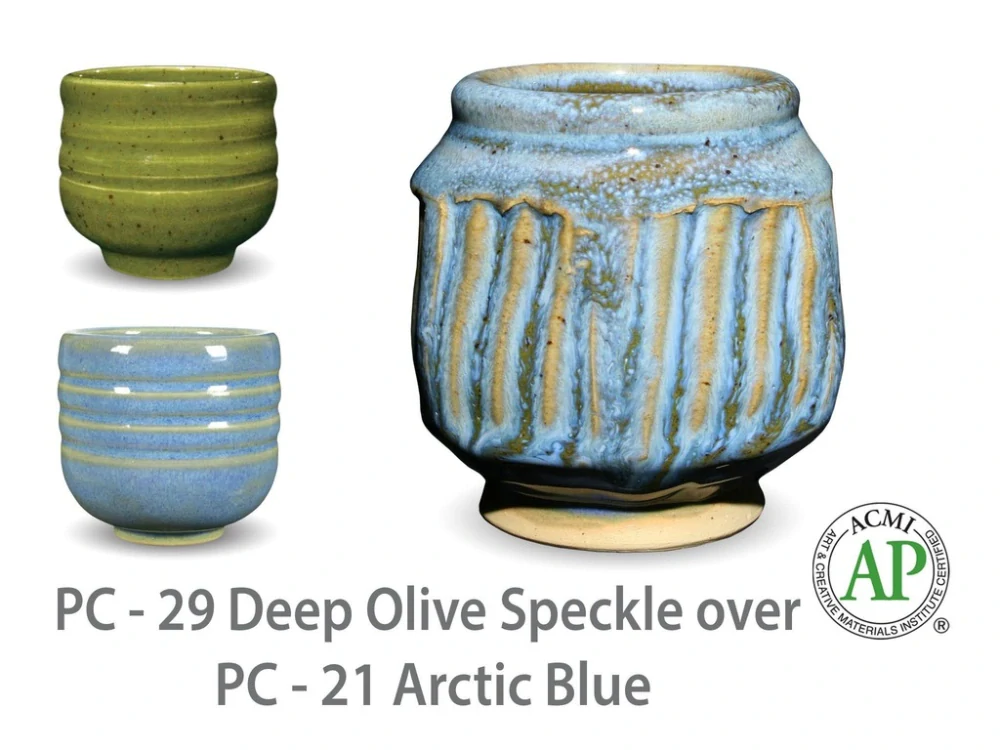 Glazura PC 29 Amaco Deep Olive Speckle 1200 - 1250°C
