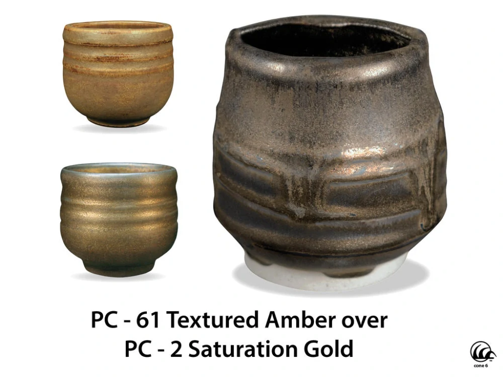 Glazura PC 61 Amaco Textured Amber 1200 - 1250°C