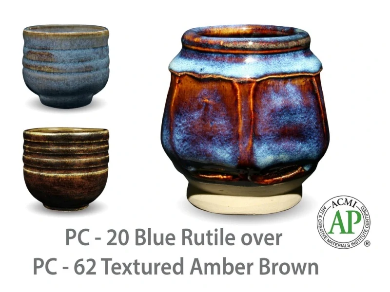 Glazura PC 62 Amaco Textured Amber Brown 1200 - 1250°C