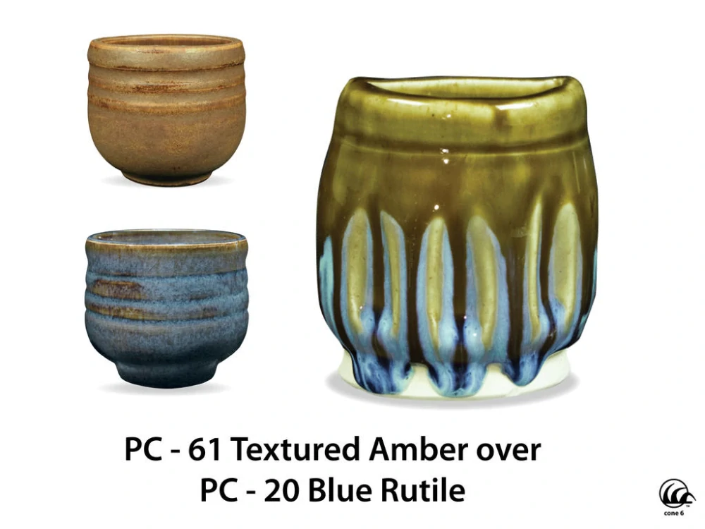 Glazura PC 61 Amaco Textured Amber 1200 - 1250°C