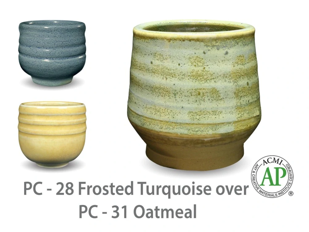 Glazura PC 28 Amaco Frosted Turquoise 1200 - 1250°C