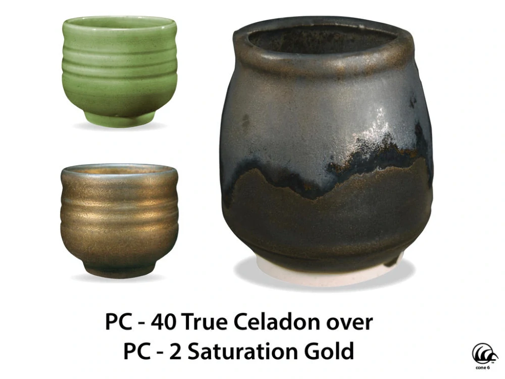 Glazura PC 02 Amaco Saturation gold 1200 - 1250°C